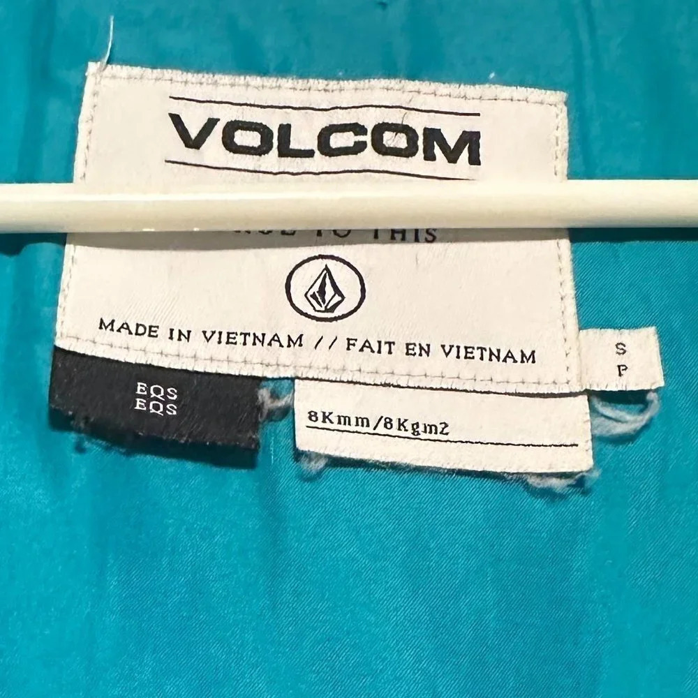 Volcom Button Front Insulated Snowboat Coat Deep … - image 5